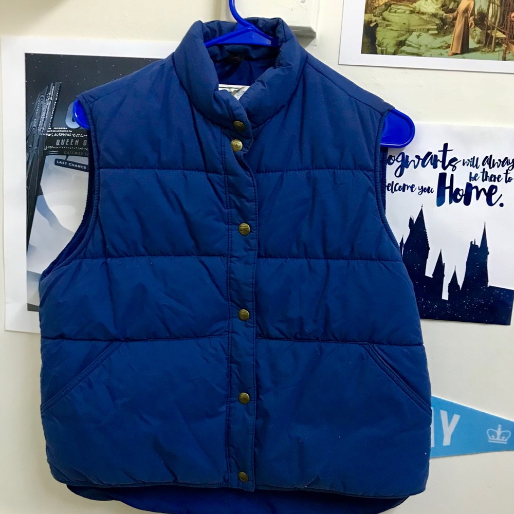 L.L. Bean Navy Blue Puff Vest